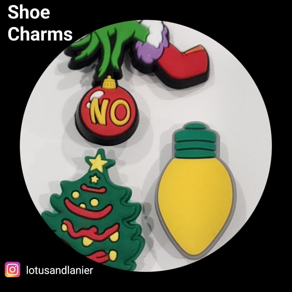 Shoe Charms "Grinch" Shoe Charms Set of 3